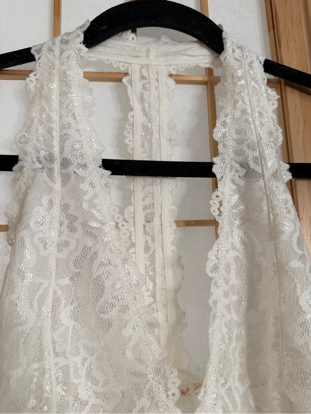 Free People White  Lace Vest Top NWOT